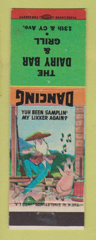 Matchbook Cover - Dairy Bar and Grill Casper WY hillbilly