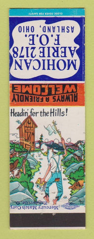 Matchbook Cover - Mohican Eagles Club Ashland OH hillbilly