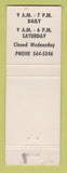Matchbook Cover - Gene's Barber Shop Newbury OH WEAR hillbilly