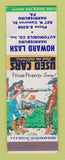 Matchbook Cover - Howard Lash Harrisburg PA used cars hillbilly