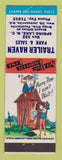 Matchbook Cover - Trailer Haven Park Sales Spring Lake NC hillbilly