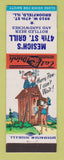 Matchbook Cover - Mesich's 47th St Grill Brookfield IL hillbilly