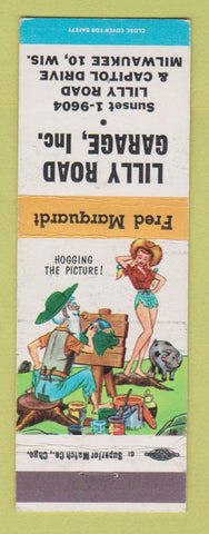 Matchbook Cover - Lilly Road Standard oil gas Milwaukee WI Marquardt hillbilly