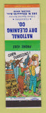 Matchbook Cover - National Dry Cleaning Salem OH hillbilly