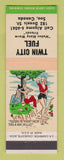 Matchbook Cover - Twin City Fuel Sault Ste Marie ON hillbilly