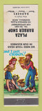 Matchbook Cover - Plaza Barber Shop Marshall MI WEAR hillbilly