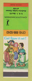 Matchbook Cover - John Faye Magnison Medicine Lodge KS hillbilly