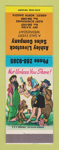 Matchbook Cover - Ashley Livestock Sales Ashley NC hillbilly