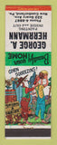 Matchbook Cover - George Herrmann Painting New Cumberland PA hillbilly
