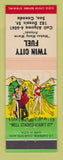Matchbook Cover - Twin City Fuel Sault Ste Marie ON hillbilly