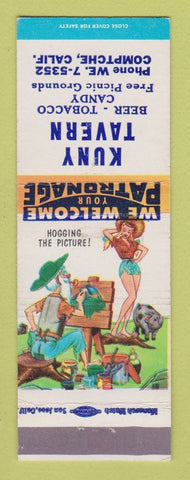 Matchbook Cover - Kuny Tavern Comptche CA hillbilly