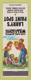 Matchbook Cover - Larry's Paint Spot Battle Creek MI hillbilly