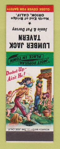 Matchbook Cover - Lumber Jack Tavern Orick CA hillbilly
