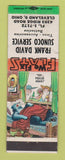 Matchbook Cover - Frank David Sunoco oil gas Cleveland OH WORN hillbilly