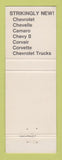 Matchbook Cover - 1968 Chevrolet HO Taylor Wells River VT
