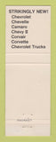 Matchbook Cover - 1968 Chevrolet Waggoner Grayson KY