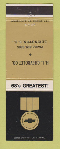 Matchbook Cover - 1968 Chevrolet HL Lexington SC