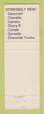 Matchbook Cover - 1968 Chevrolet Stanley Strohl Fogelsville PA