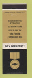 Matchbook Cover - 1968 Chevrolet Ted Buick Colville WA