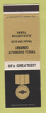 Matchbook Cover - 1968 Chevrolet Troell Pleasanton TX