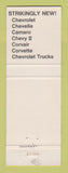 Matchbook Cover - 1968 Chevrolet Welch Motors Raymondville TX
