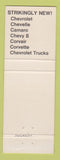 Matchbook Cover - 1968 Chevrolet Marhefka Windber PA