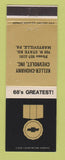Matchbook Cover - 1968 Chevrolet Keller Chohany Marysville PA