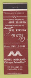 Matchbook Cover - Hotel Midland Chicago IL