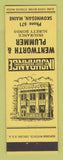 Matchbook Cover - Wentworth and Plummer Insurance Skowhegan ME