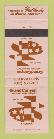 Matchbook Cover - Grand Canyon National Park AZ Fred Harvey