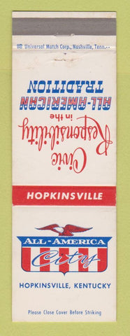 Matchbook Cover - All America City Hopkinsville KY Tourism