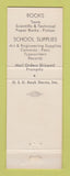 Matchbook Cover - Oregon State University Bookstore Corvallis OR 1968 Beavers