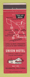 Matchbook Cover - Union Hotel Occidental CA