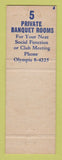 Matchbook Cover - Hotel Rodney Wilmington DE