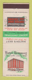 Matchbook Cover - Hotel Dempsey Macon GA WEAR