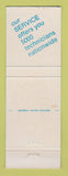 Matchbook Cover - Montgomery Ward Stores Service