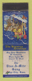 Matchbook Cover - Dine a Mite Gang Dodge City KS Christmas WORN