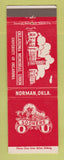 Matchbook Cover - University of Oklahoma Norman OK Memorial Union