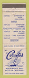 Matchbook Cover - Cerrito's Restaurants Motel Monterey Visalia CA