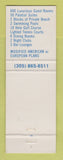 Matchbook Cover - Deauville Hotel Miami Beach FL