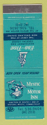 Matchbook Cover - Mystic Motor Inn Mystic CT