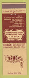 Matchbook Cover - Tremont Motel Pompano Beach FL