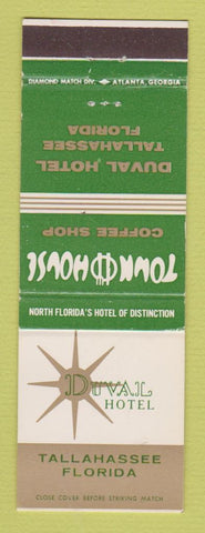 Matchbook Cover - Duval Hotel Tallahassee FL