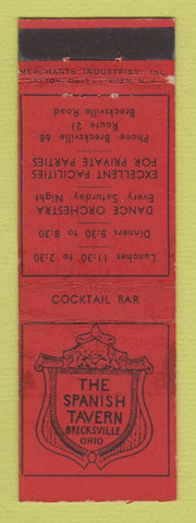 Matchbook Cover - Spanish Tavern Brecksville OH MERCHANTS WEAR