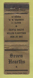 Matchbook Cover - Seven Hearths Sunapee NH WEAR