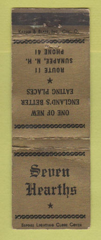 Matchbook Cover - Seven Hearths Sunapee NH WEAR