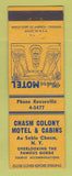 Matchbook Cover - Chasm Colony Motel Au Sable Chasm NY