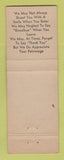 Matchbook Cover - Chasm Colony Motel Au Sable Chasm NY