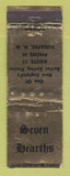 Matchbook Cover - Seven Hearths Sunapee NH WEAR