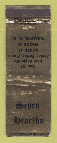 Matchbook Cover - Seven Hearths Sunapee NH WEAR